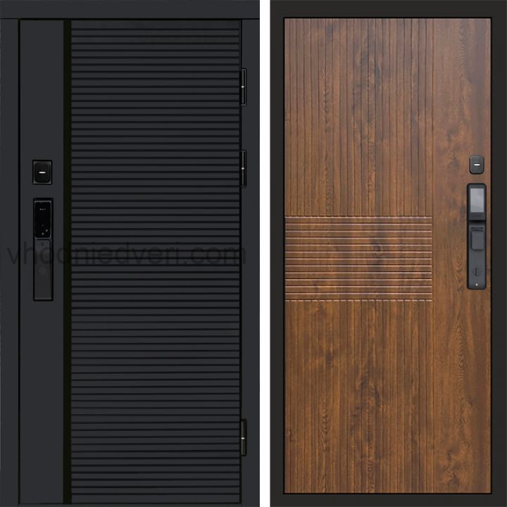 Входная дверь Termo-door BLACK LINE с электрозамком - Мастино Дуб