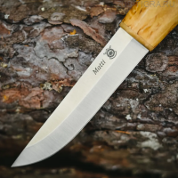 Нож финка Matti 95Х18 Карельская береза