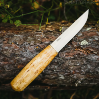 Нож финка Matti 95Х18 Карельская береза