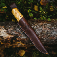 Нож финка Matti 95Х18 Карельская береза