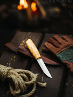 Нож финка Matti 95Х18 Карельская береза