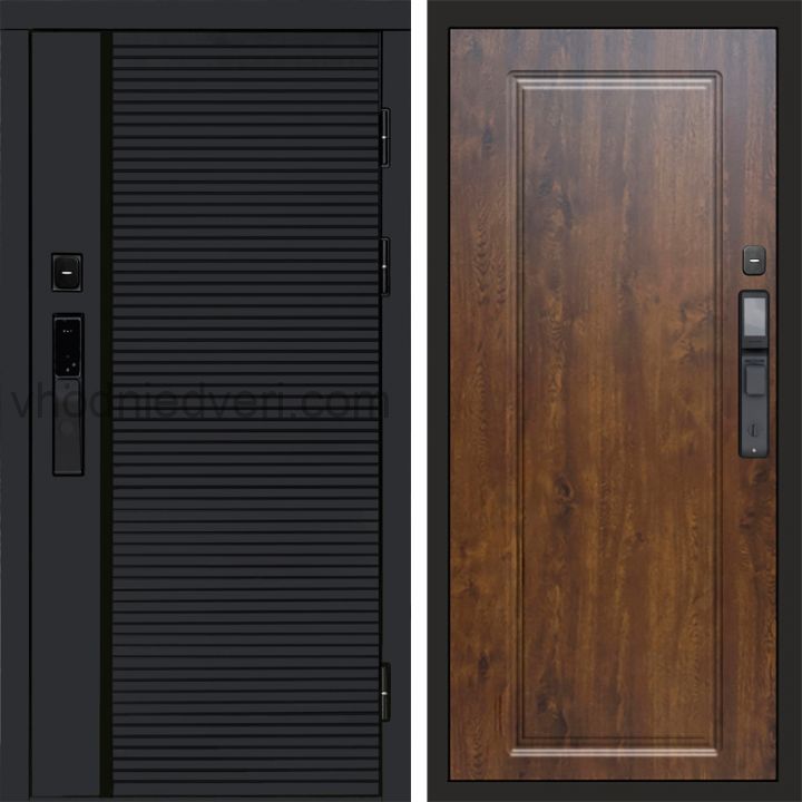 Входная дверь Termo-door BLACK LINE с электрозамком - Гранд Дуб