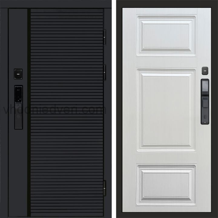 Входная дверь Termo-door BLACK LINE с электрозамком - Лион Лиственница