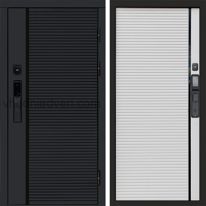 Входная дверь Termo-door BLACK LINE с электрозамком - Porte white