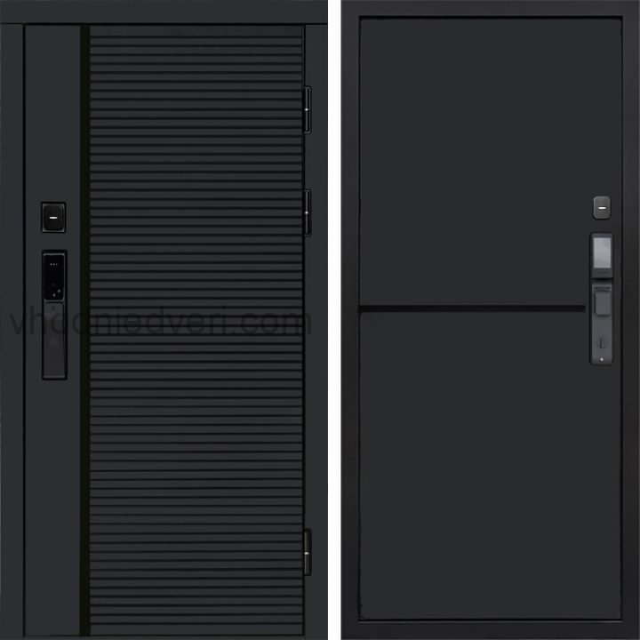 Входная дверь Termo-door BLACK LINE с электрозамком - Нео Black