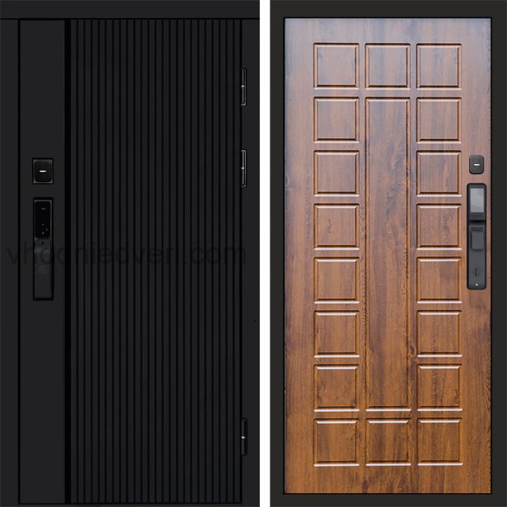 Входная дверь Termo-door УРБАН BLACK с электрозамком - Престиж Дуб