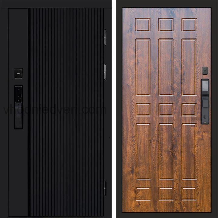 Входная дверь Termo-door УРБАН BLACK с электрозамком - Спарта Дуб