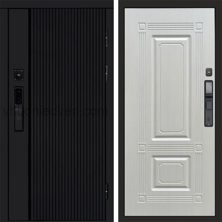 Входная дверь Termo-door УРБАН BLACK с электрозамком - Мадрид Лиственница