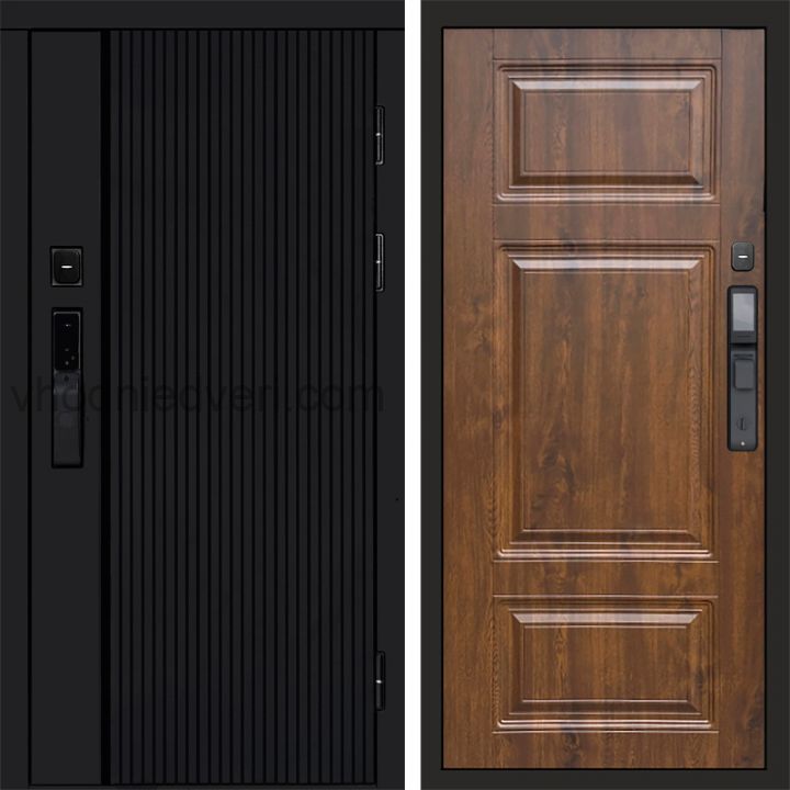 Входная дверь Termo-door УРБАН BLACK с электрозамком - Лион Дуб