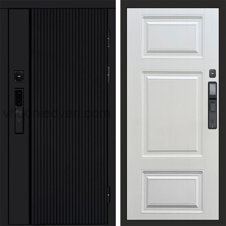 Входная дверь Termo-door УРБАН BLACK с электрозамком - Лион Лиственница