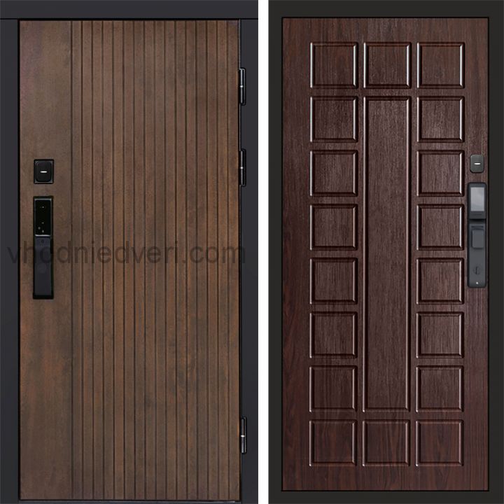Входная дверь Termo-door ТВИСТ УЛЬТРА с электрозамком - Престиж Венге