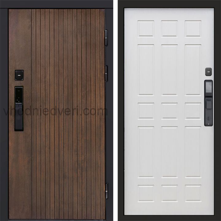 Входная дверь Termo-door ТВИСТ УЛЬТРА с электрозамком - Спарта Лиственница