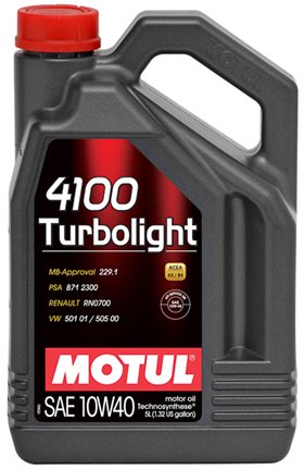 Motul 4100 Turbolight 10W-40, 4л