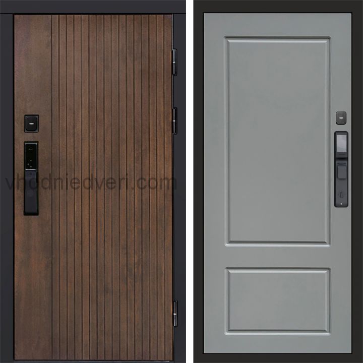 Входная дверь Termo-door ТВИСТ УЛЬТРА с электрозамком - Марсель Грей софт