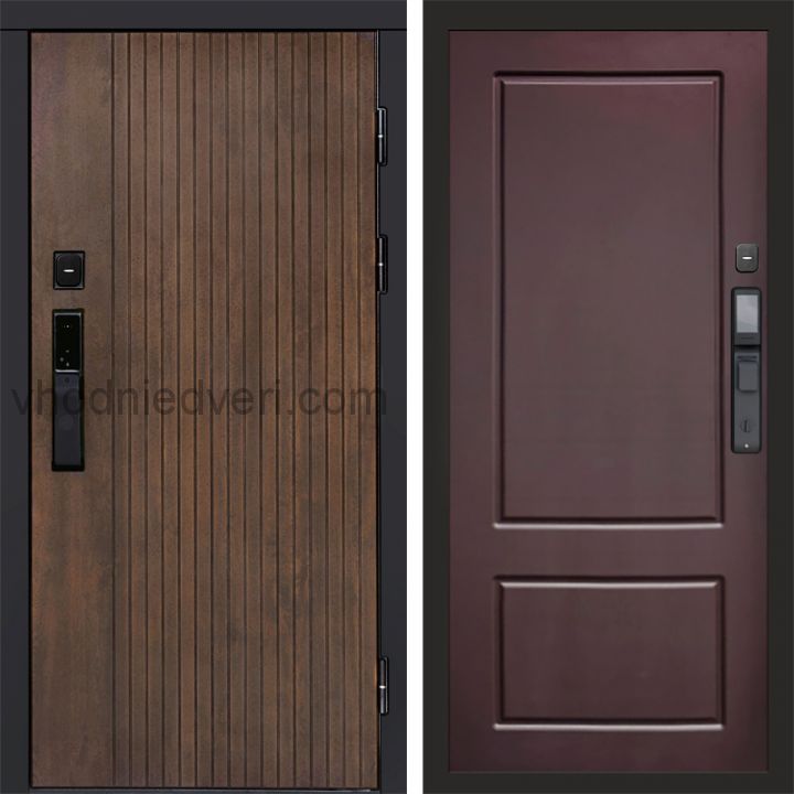 Входная дверь Termo-door ТВИСТ УЛЬТРА с электрозамком - Марсель Шоколад