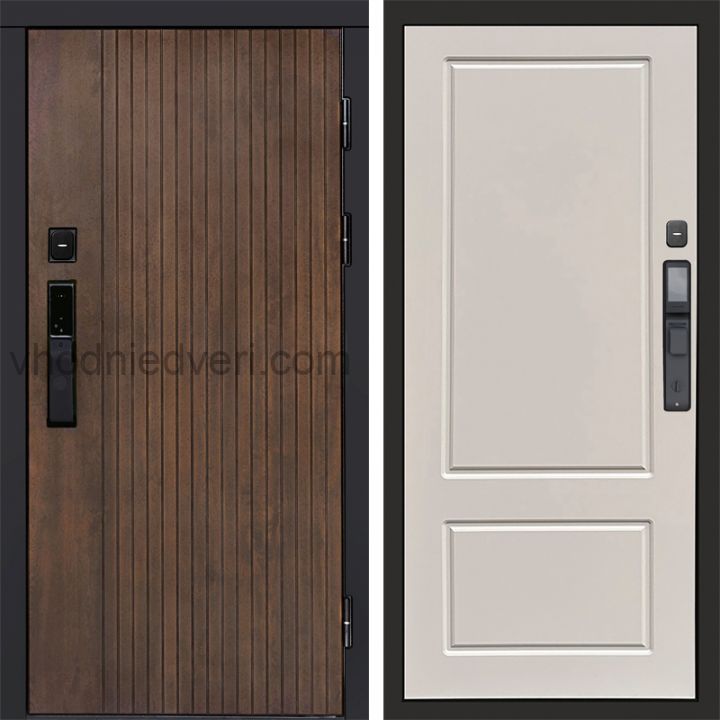 Входная дверь Termo-door ТВИСТ УЛЬТРА с электрозамком - Марсель Слоновая кость