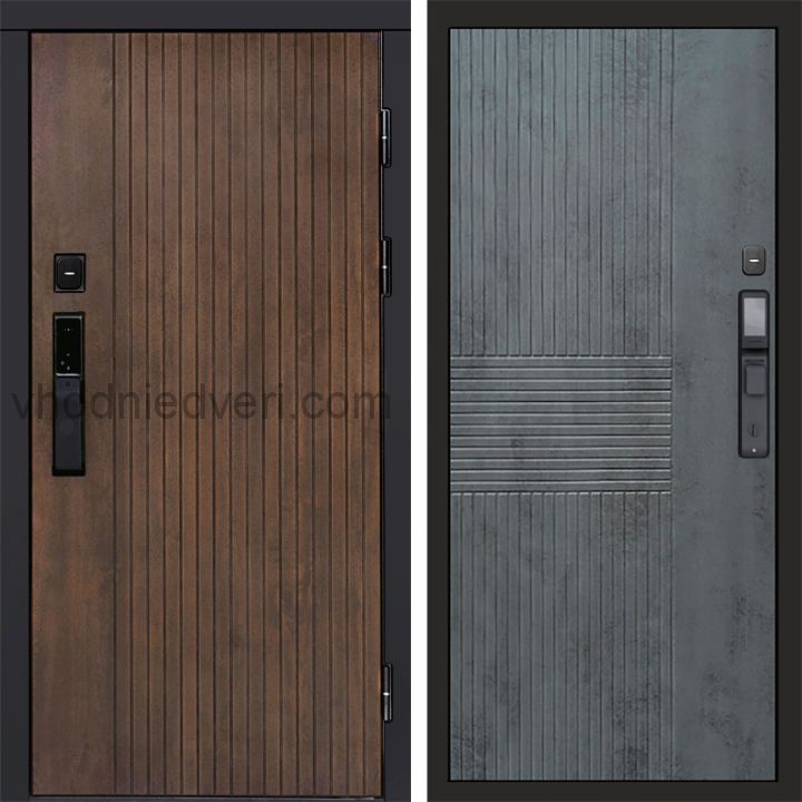 Входная дверь Termo-door ТВИСТ УЛЬТРА с электрозамком - Мастино Бетон темный
