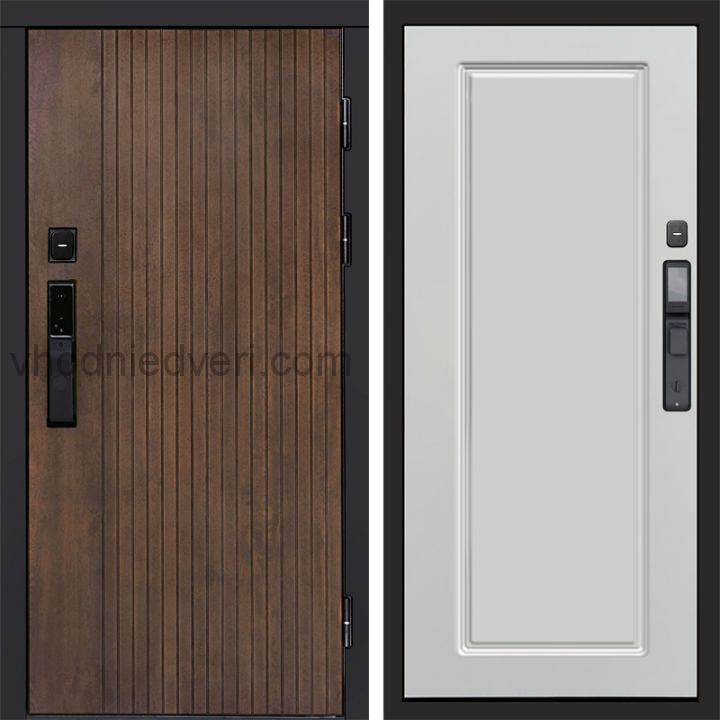 Входная дверь Termo-door ТВИСТ УЛЬТРА с электрозамком - Гранд Белый софт