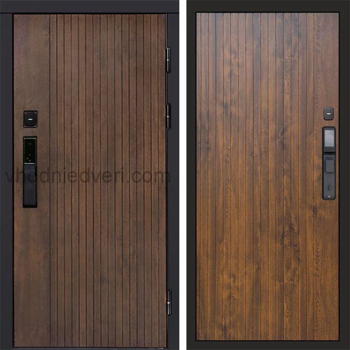 Входная дверь Termo-door ТВИСТ УЛЬТРА с электрозамком - Flat Дуб