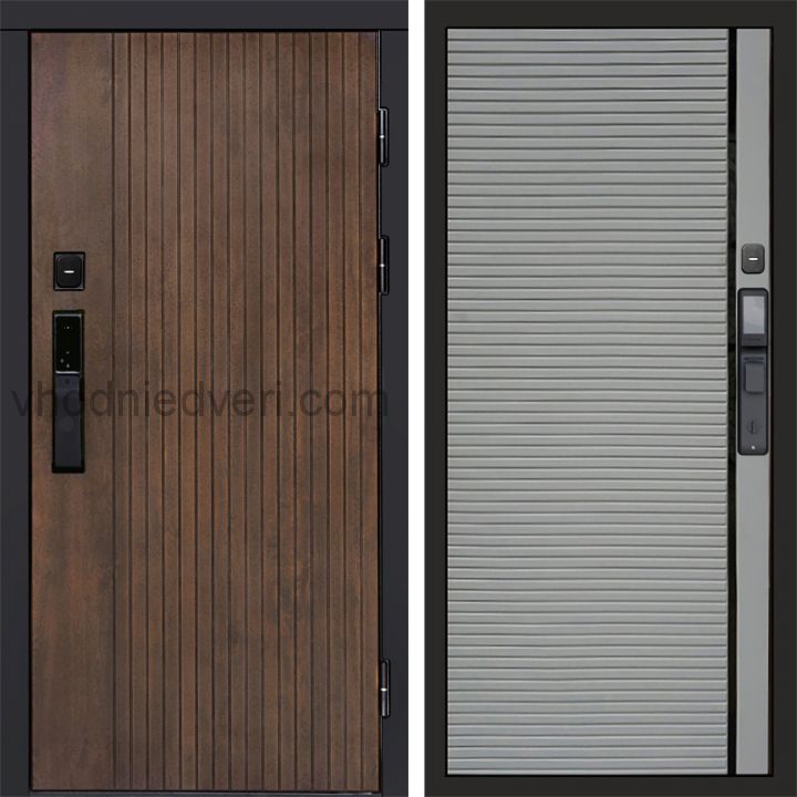 Входная дверь Termo-door ТВИСТ УЛЬТРА с электрозамком - Porte Грей софт