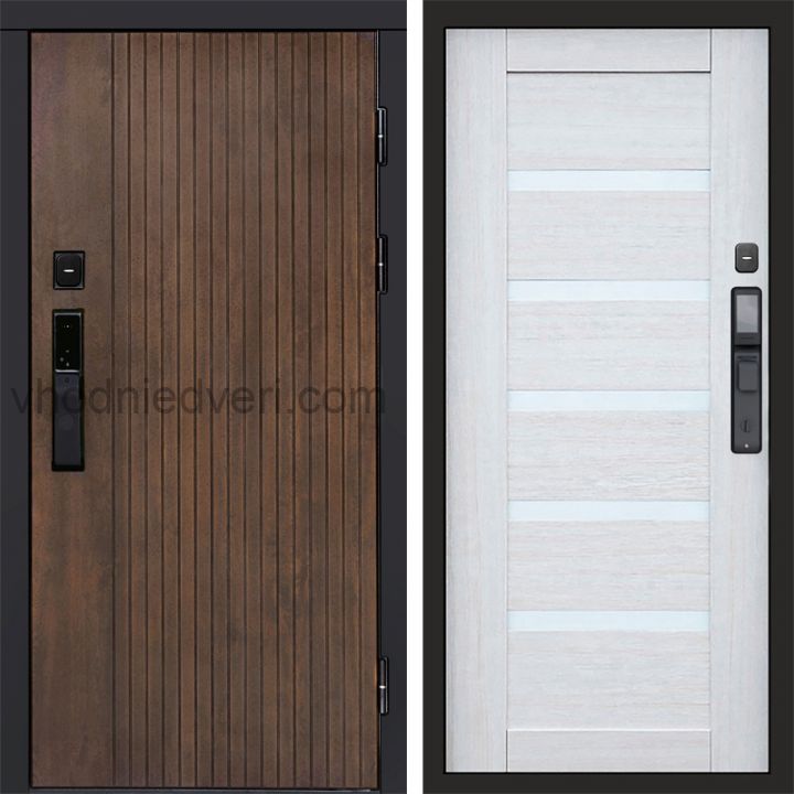 Входная дверь Termo-door ТВИСТ УЛЬТРА с электрозамком - Царга Лиственница