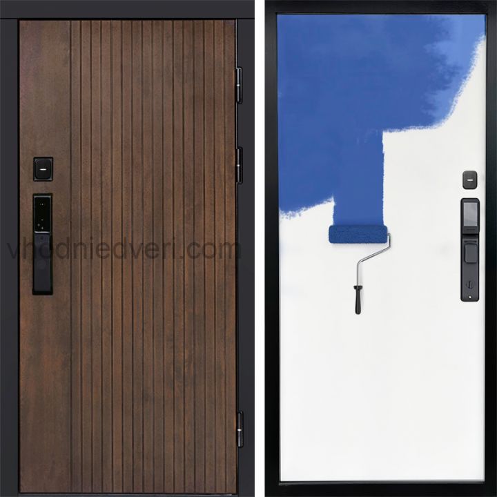 Входная дверь Termo-door ТВИСТ УЛЬТРА с электрозамком - Грунт под покраску