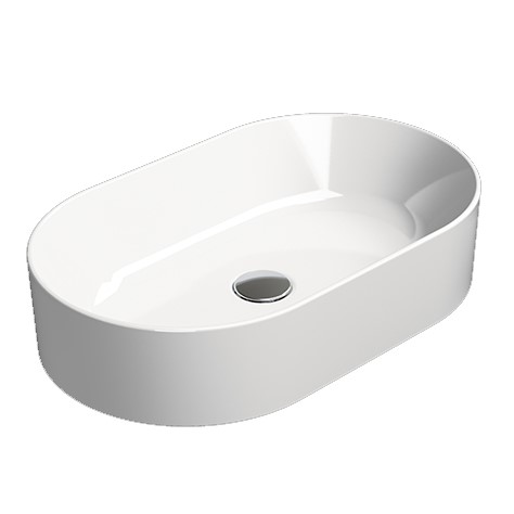 Изображение Накладная овальная раковина GSI Kube X 9458 60х37