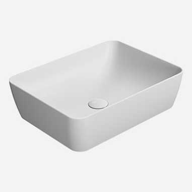 Изображение Накладная белая раковина GSI Nubes 9037 50х38