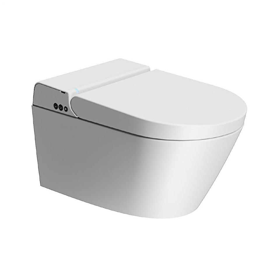 Изображение Подвесной умный безободковый унитаз GSI WClean 7418K 590х375 мм, с модулем электронного биде и сиденьем Soft-Close