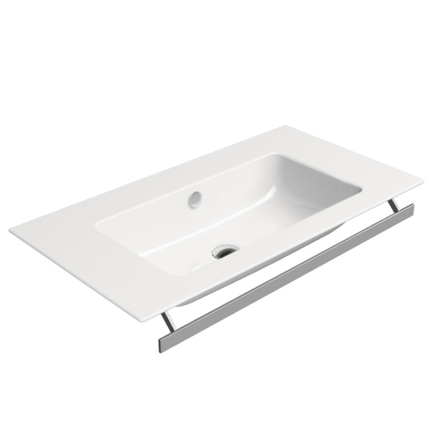 Изображение Раковина GSI Pura 8885111 накладная/подвесная 82х46 белого цвета