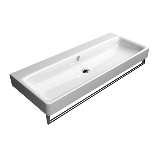 Изображение Раковина с большой чашей GSI Nubes 9623111 подвесная/накладная 100х50