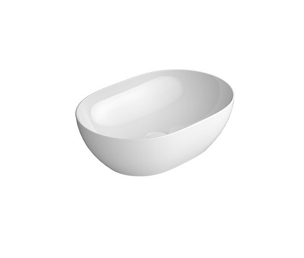 Изображение Белая раковина-чаша накладная овальная GSI PURA 886011 35х50