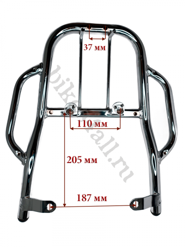 Багажник для кофра усиленный Stels Flame 200 серебристый