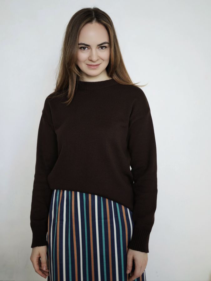 Свитер шоколад