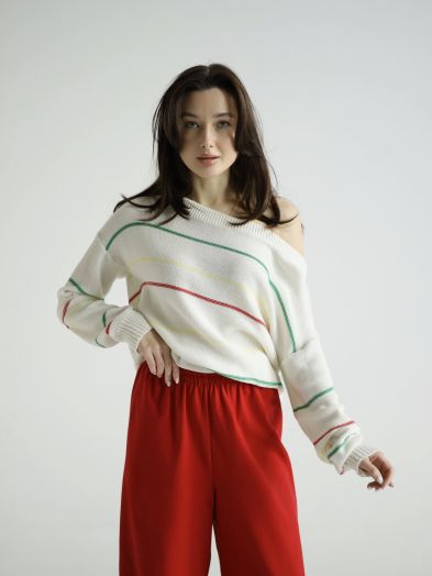 Свитер на одно плечо "Олимпиада"