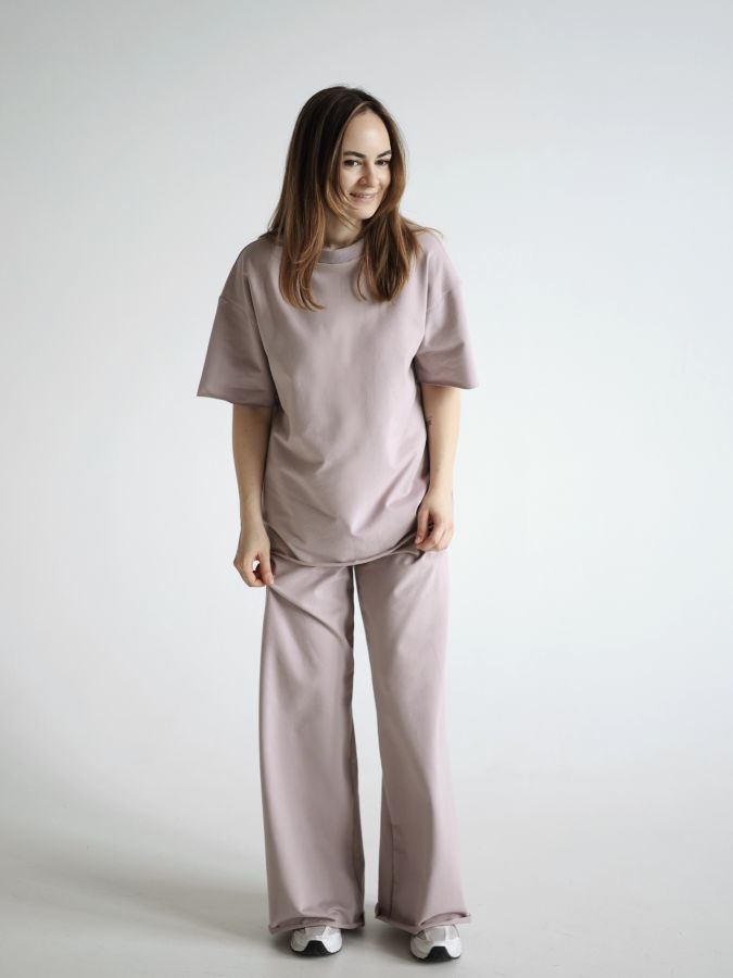 Футболка оверсайз туман