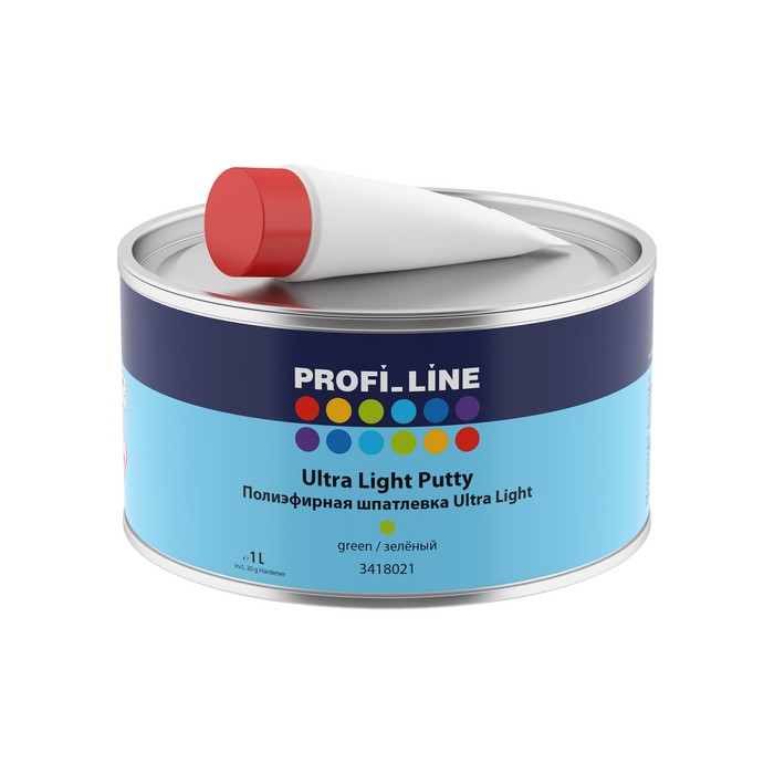Profi Line Полиэфирная шпатлёвка ULTRA LIGHT с отвердителем, 1л