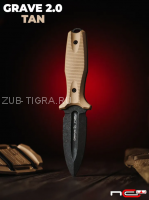 Нож Grave 2.0 Tan, N.C.Custom