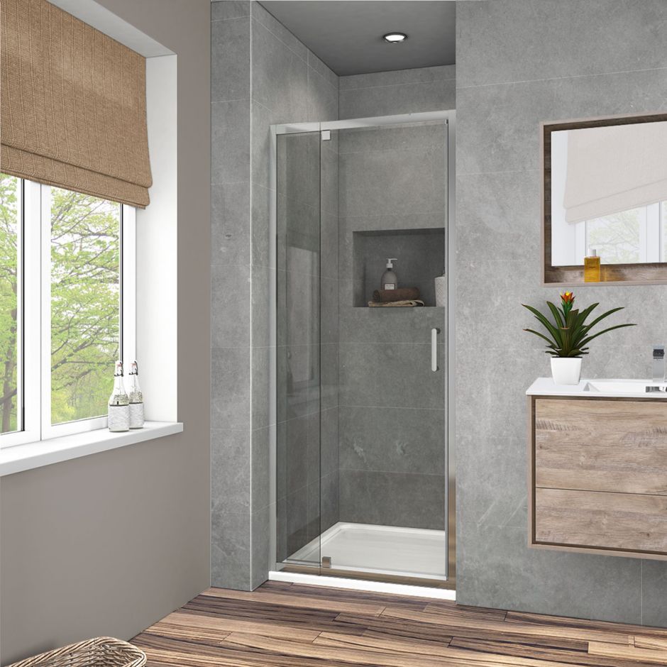 Изображение Распашная душевая дверь Vincea VDP-1I8090C 80х190 см