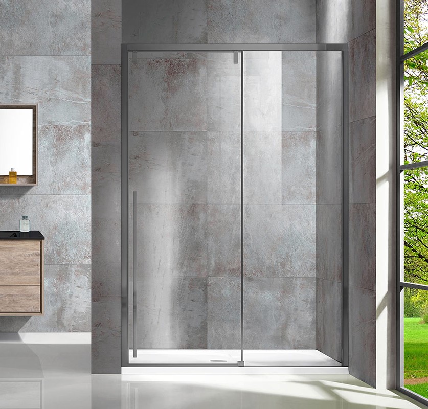 Изображение Прозрачная душевая дверь Vincea VDS-1L130CL-1 130х195 см