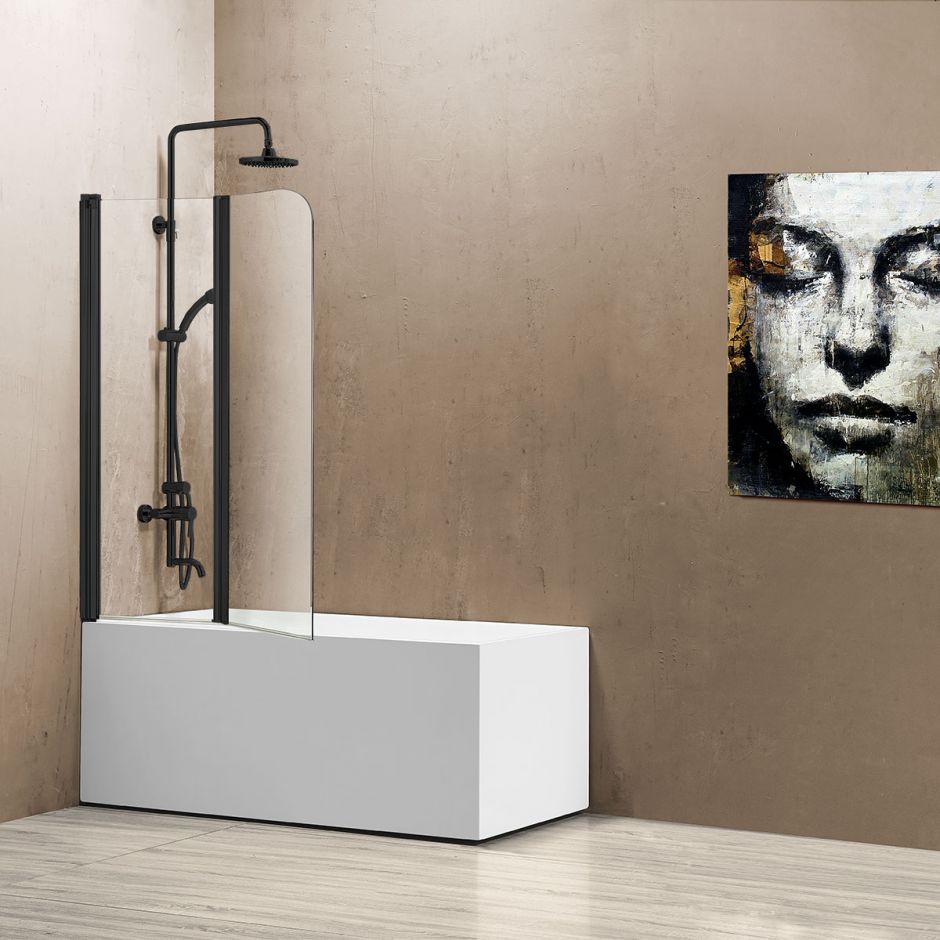 Изображение Складная шторка для ванны Vincea VS-12114C 114 смх140 см