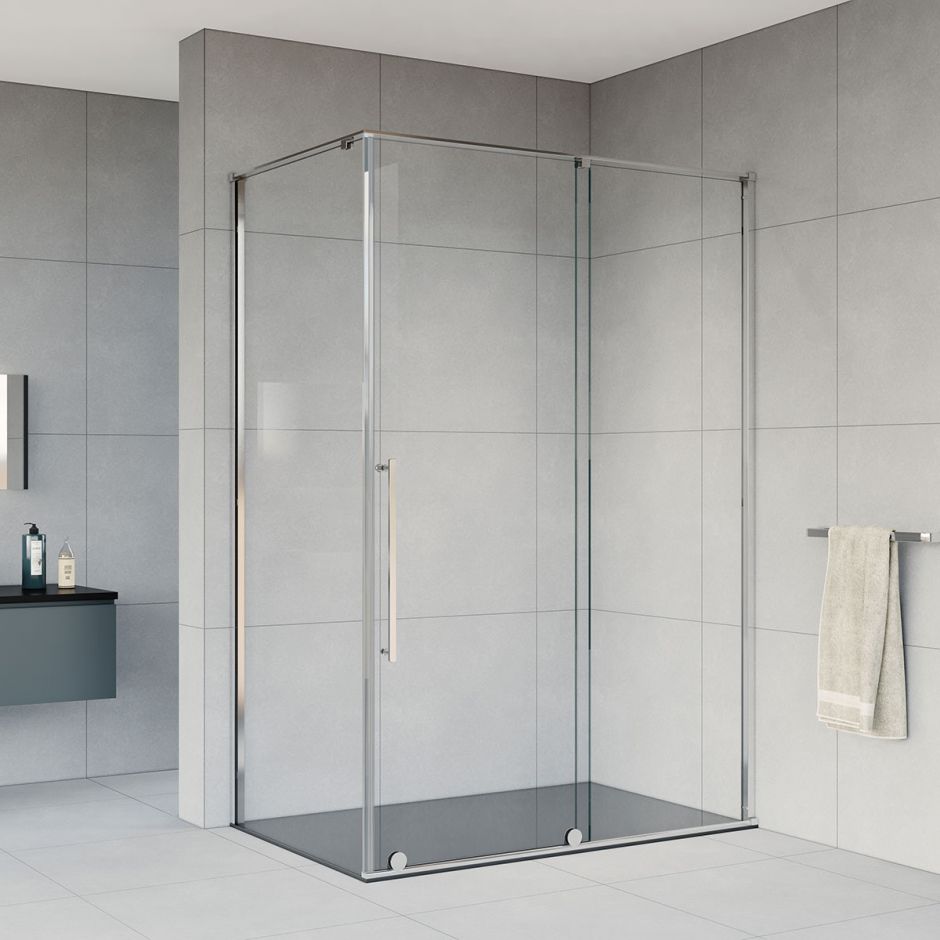 Изображение Однодверный душевой уголок Vincea VSR-1A8014CL 140х80 см