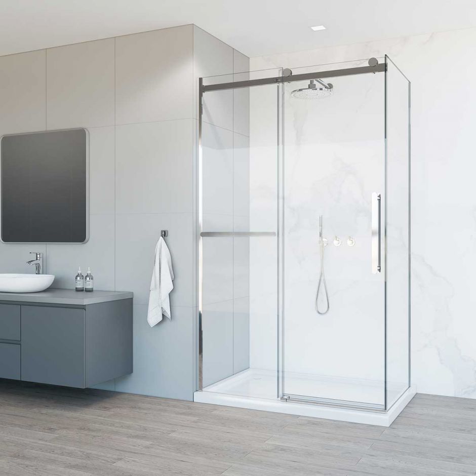 Изображение Раздвижной душевой уголок Vincea VSR-1CS9013CL 130х90 см