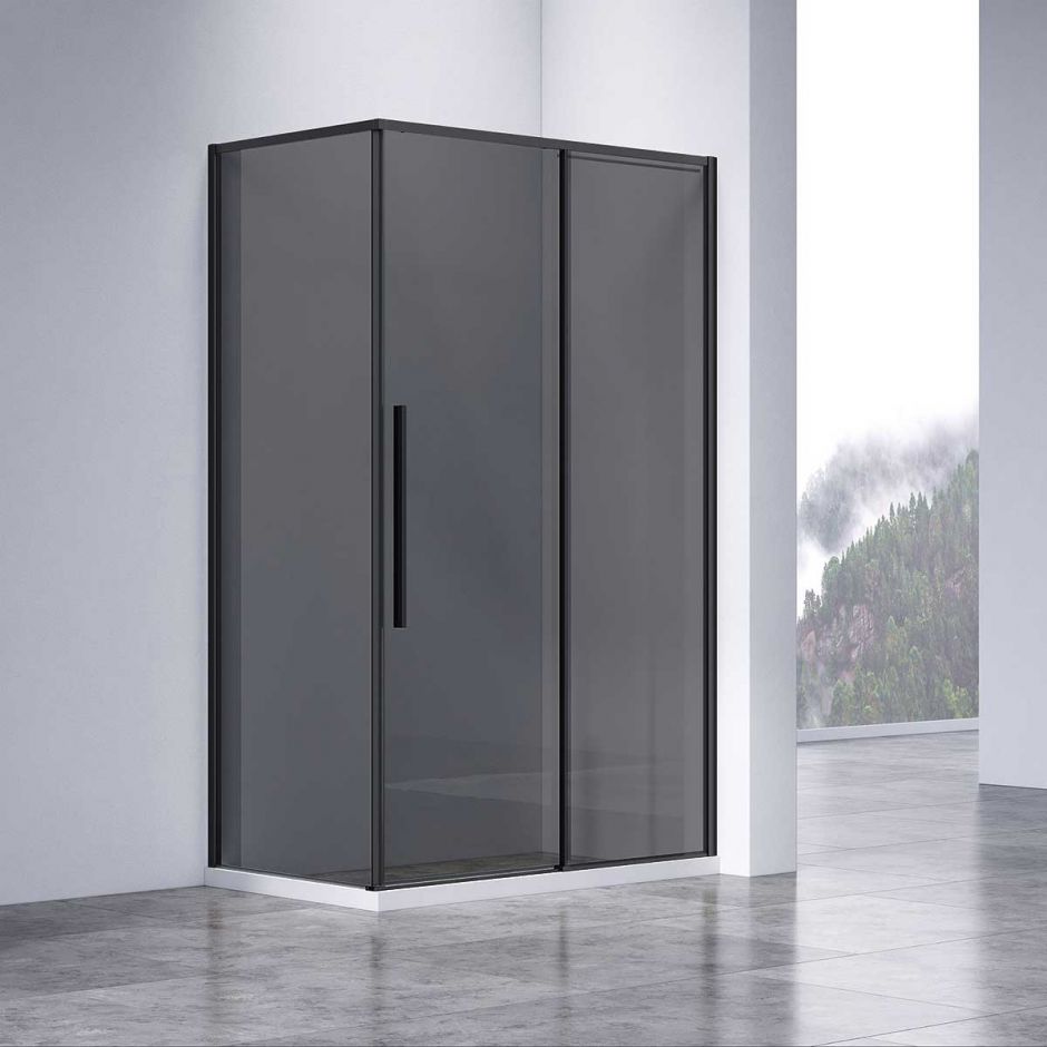 Изображение Стеклянный душевой уголок Vincea VSR-4SN8012C 120х80 см