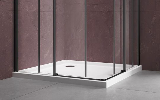 Раздвижной душевой уголок Vincea VSS-4D100CL 100х100 см схема 8