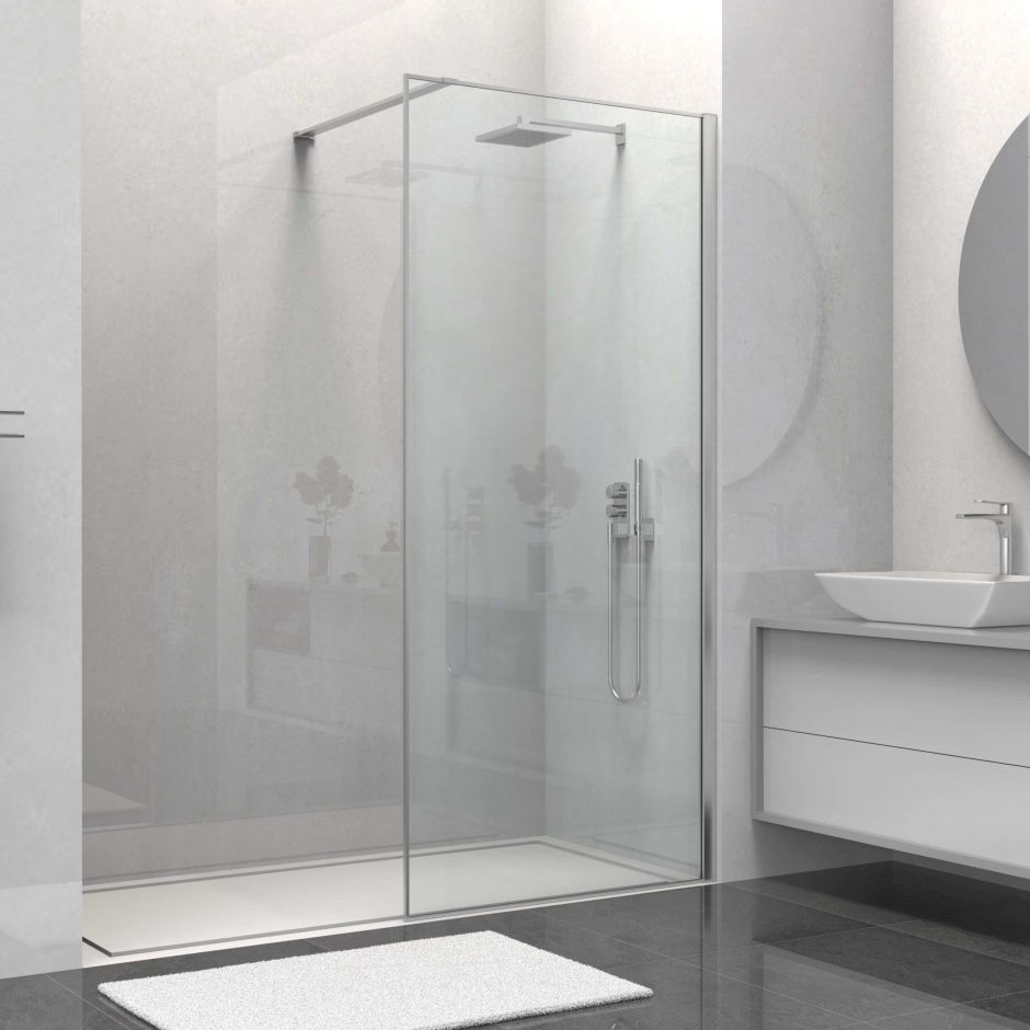 Изображение Неподвижная душевая перегородка Vincea VSW-1HS100C 100х200 см