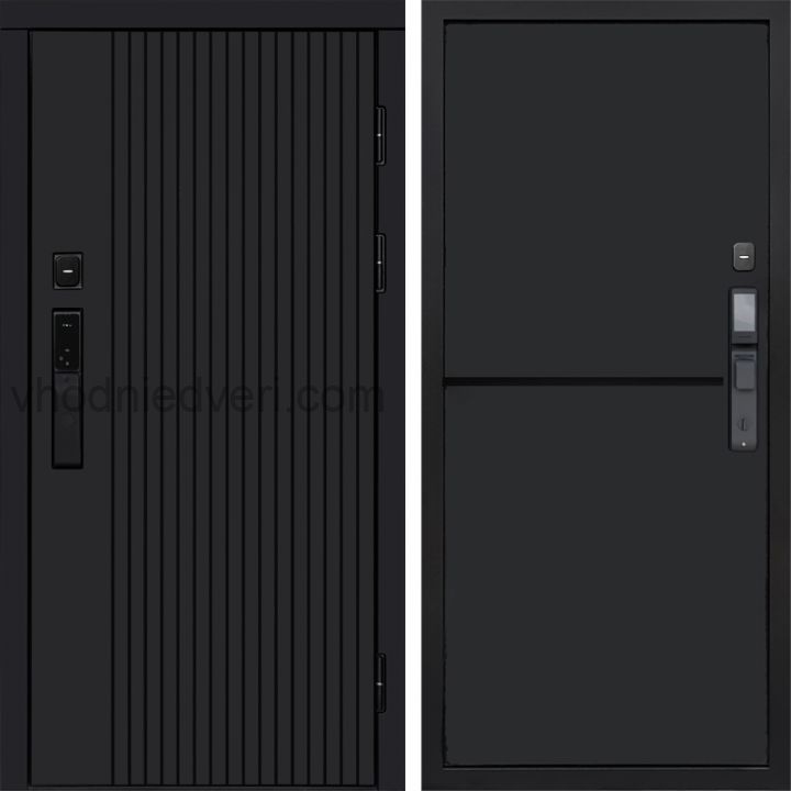 Входная дверь Termo-door ТВИСТ BLACK с электрозамком - Нео Black