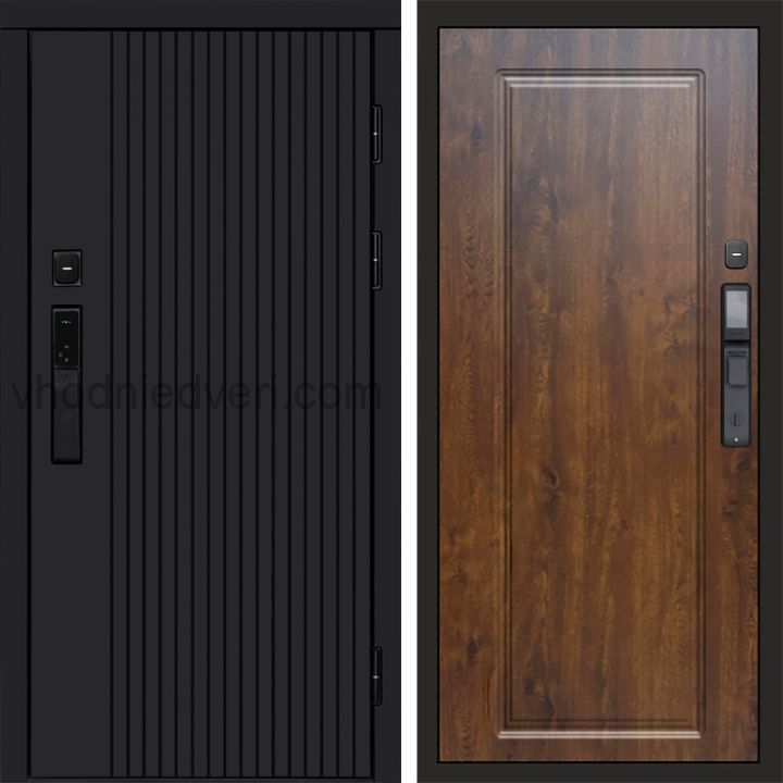 Входная дверь Termo-door ТВИСТ BLACK с электрозамком - Гранд Дуб