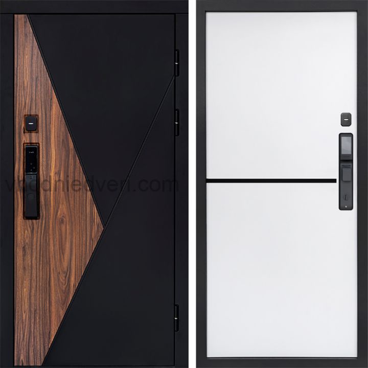 Входная дверь Termo-door МАТРИКС с электрозамком - Нео White