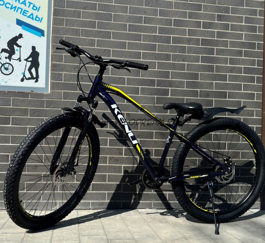 Велосипед полуфет 29"  3.0" алюминиевый 8 скоростей Kenli BL